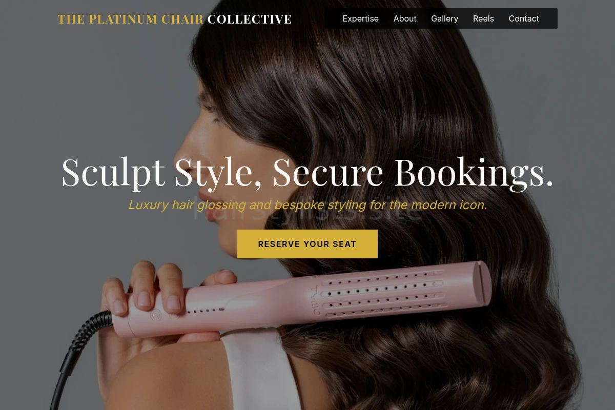 Glossing Hair Styling